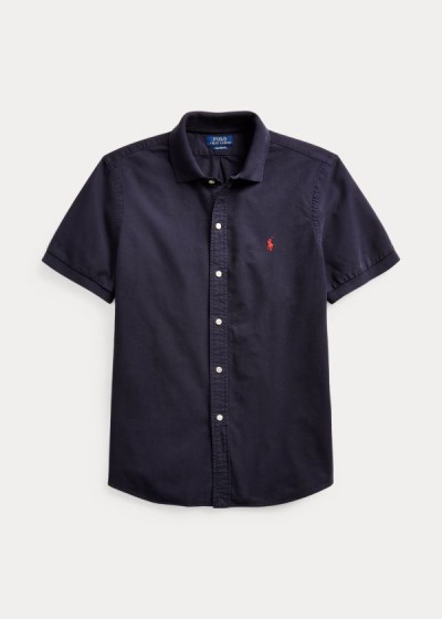 Camisa Oxford Polo Ralph Lauren Hombre Azul Marino - Classic Fit Polo Collar - EHRKU4063